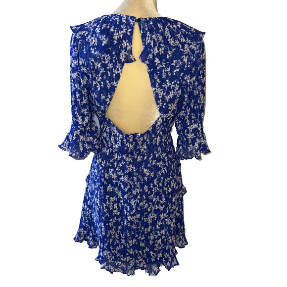 LA MAISON TALULAH-MEDITERRANEAN MINX Pleated Mini Dress Size M - Picture 8 of 16